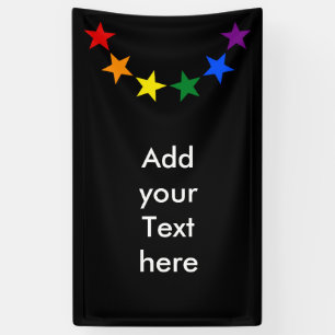 Lona RAINBOW FLAG GARLAND STARS I + tus ideas