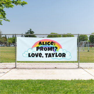 Lona Rainbow Prom Proposal Banner