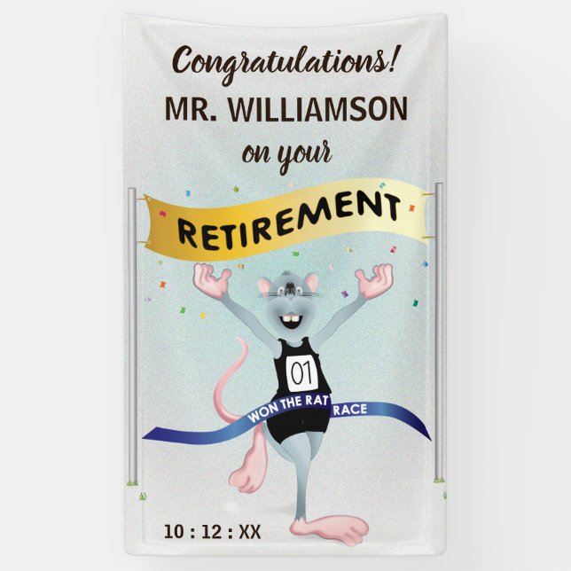 Lona Rat Race Funny Retirement (Vertical)