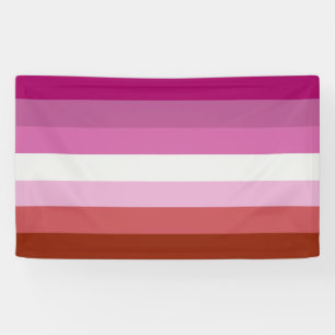 Lona Rayas de la Bandera del Orgullo Lesbiano