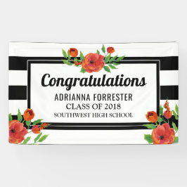 Lona Rayas rojas graduadas del blanco del negro de los