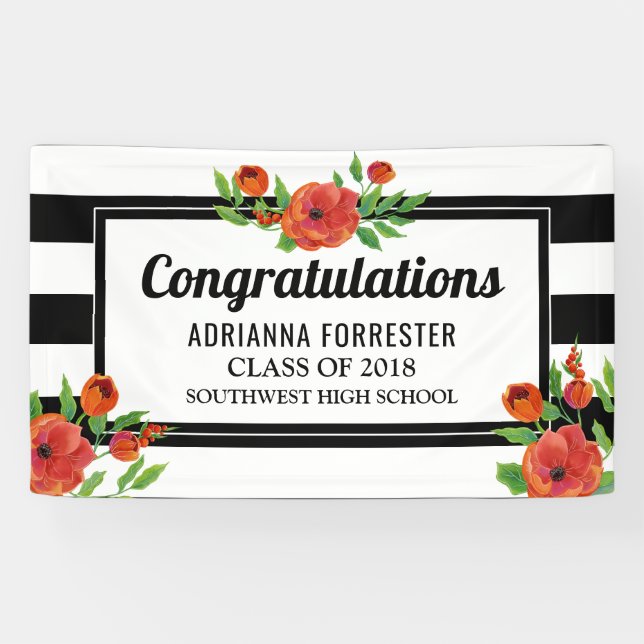 Lona Rayas rojas graduadas del blanco del negro de los (Horizontal)