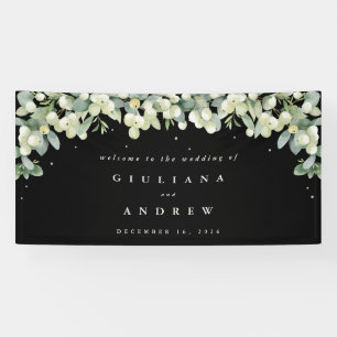 Lona Recepción de boda de Snowberry + Eucalipto negro 4