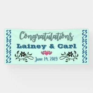 Lona Recepción de boda personalizada