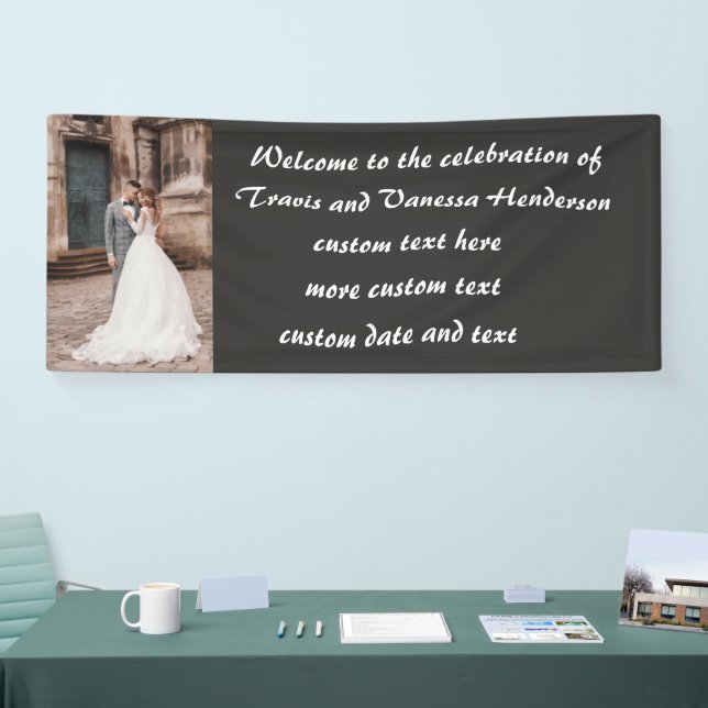 Lona Recepción de Boda Personalizada (Feria)