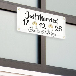 Lona Recién casados personalizado