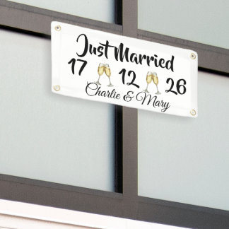 Lona Recién casados personalizado
