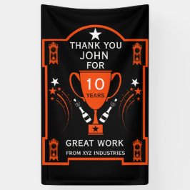 Lona Reconocimiento del servicio de empleo a largo plaz