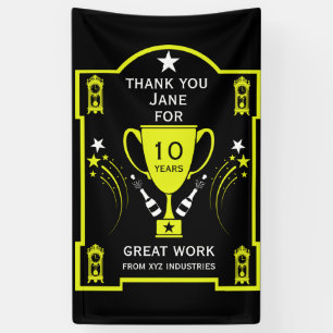 Lona Reconocimiento del servicio de empleo a largo plaz