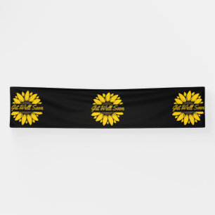 Lona Recupérate Pronto Girasol 2.5x12 Banner de Vinilo