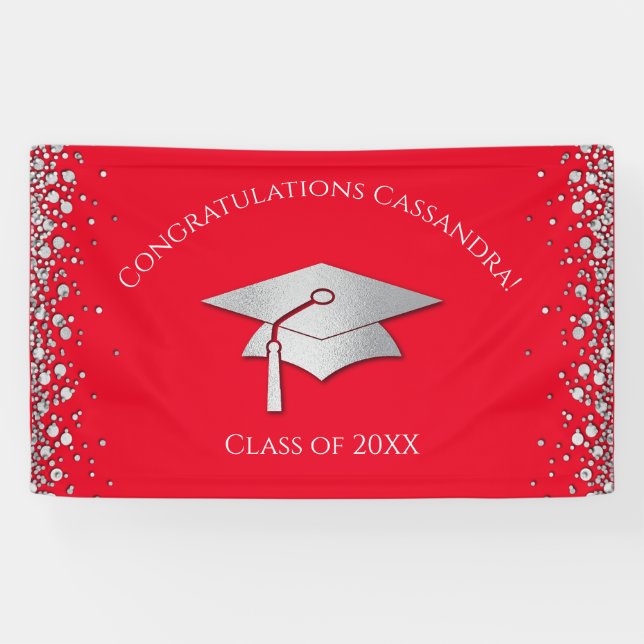 Lona Red and Silver Graduation (Horizontal)
