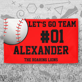 Lona Red Black Baseball