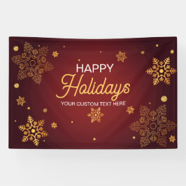 Lona Red Holidays Christmas party backdrop 