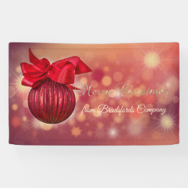 Lona Red Navidades Balls Bokeh Company