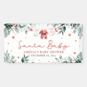 Lona Red Santa Baby Navidades Baby Clothes Baby Shower