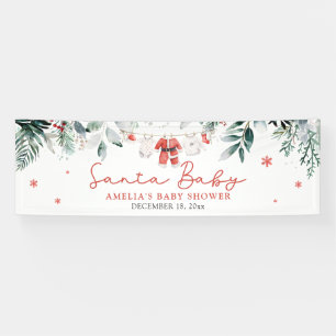Lona Red Santa Baby Navidades Baby Clothes Baby Shower