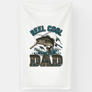 Lona Reel Cool Dad Pesca de Lubina Diseño Vector Vintag
