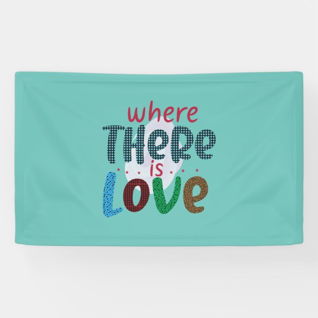 Lona Regalo boda Donde Hay Amor (Horizontal)