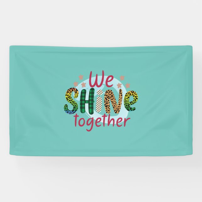 Lona Regalo boda que brillamos juntos (Horizontal)