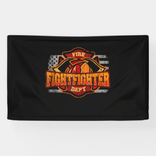 Lona Regalo de bombero estadounidense de la bandera roj