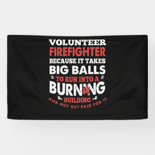 Lona Regalo de bomberos   Bombero voluntario