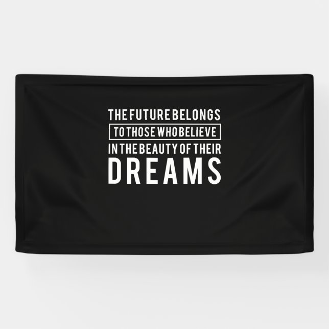 Lona Regalo De Cumpleaños El Futuro Pertenece A Tus Sue (Horizontal)