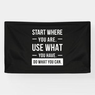 Lona Regalo de cumpleaños empieza donde estás