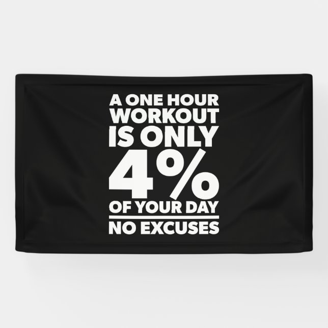 Lona Regalo de cumpleaños Una Hora de Trabajo Sin Excus (Horizontal)