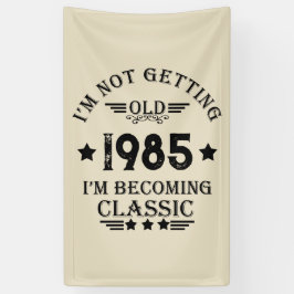 Lona Regalo de cumpleaños vintage personalizado