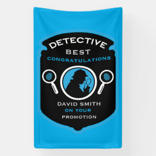 Lona Regalo de nuevo trabajo con tema de detective