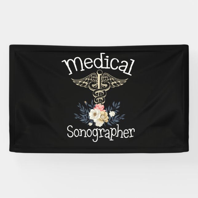 Lona Regalo de sonografía cuta de sonógrafo médico (Horizontal)