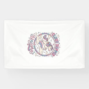 Lona Regalo Divertido y Lindo Unicornio Saltador de Nub