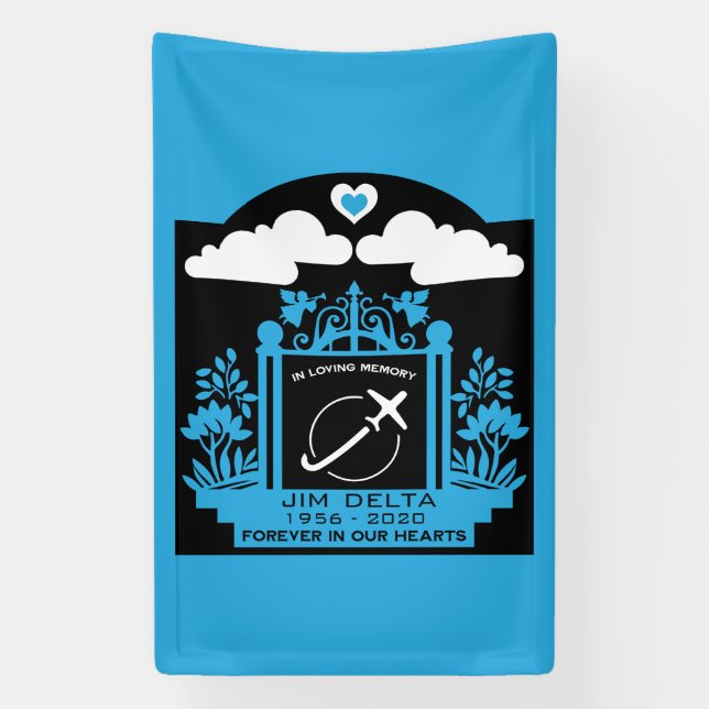 Lona Regalo funeral de In Memory Pilot (Vertical)