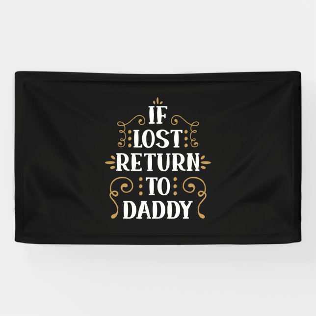 Lona Regalo para Abuelo | Si se Pierde, Devuélvase al P (Horizontal)