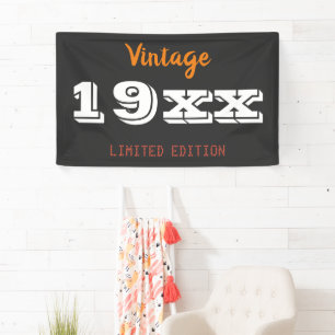Lona Regalo Personalizado Edición Limitada Vintage 19XX