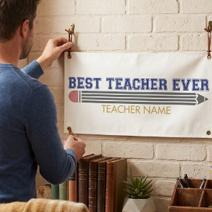 Lona Regalo Personalizado Mejor Profesor - Regalo Perso