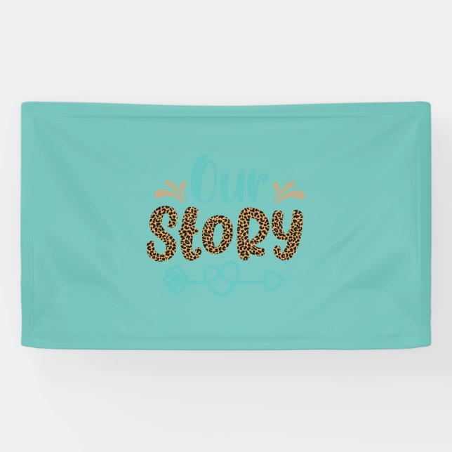 Lona Regalos de boda | Nuestra Historia (Horizontal)
