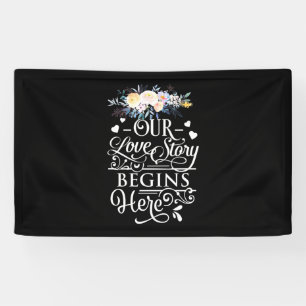 Lona Regalos de Boda Nuestra Historia de Amor Comienz