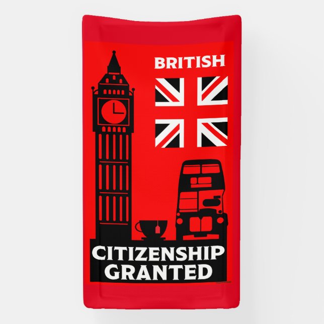 Lona Regalos de ciudadanía británica (Vertical)