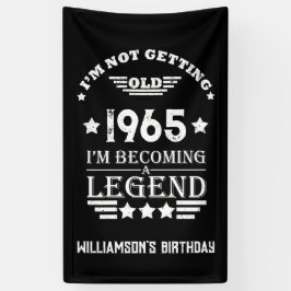 Lona Regalos de cumpleaños 60 vintage personalizados