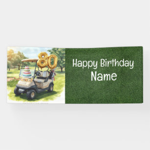 Lona Regalos de cumpleaños número 80 para golfistas