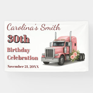Lona Reina de la carretera Cumpleaños camionera