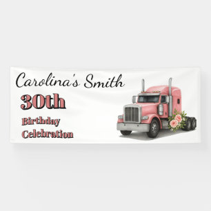 Lona Reina de la carretera Cumpleaños camionera