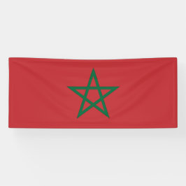 Lona Reino de Marruecos Bandera Estrella Verde Roja Mar