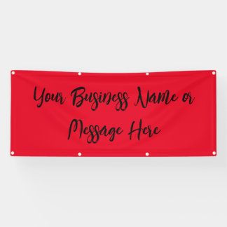 Lona "Remarkable Red" Banner with Text 