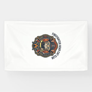 Lona Remera gráfica de gato héroe bombero - Bombero