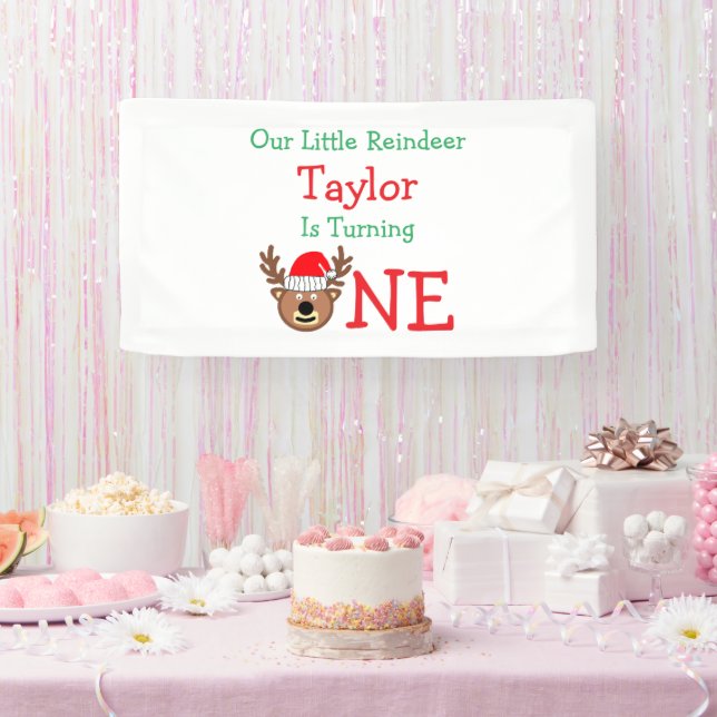 Lona Renos 1er cumpleaños (Fiesta)