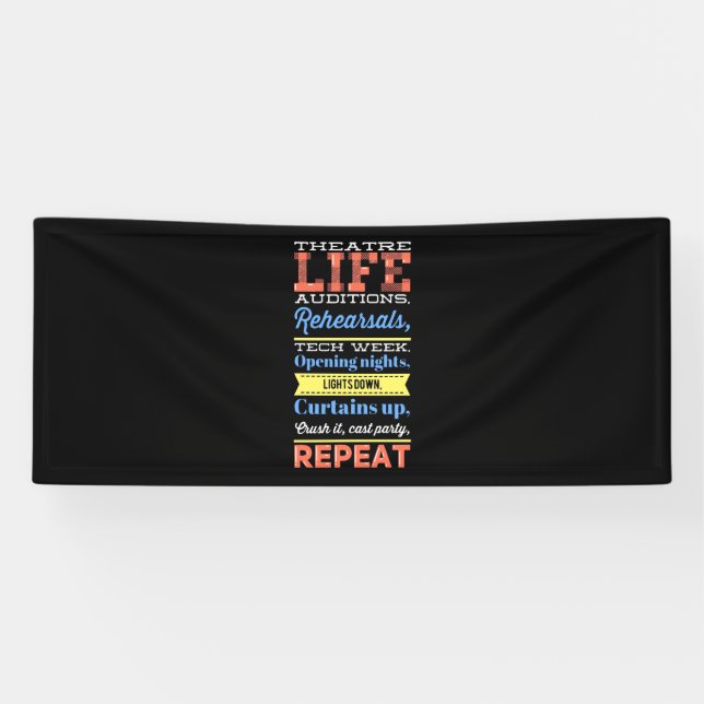 Lona Repetición de la vida del teatro (Horizontal)
