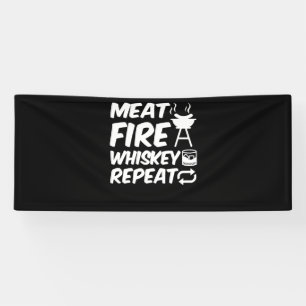 Lona Repetición de Whiskey de Fuego de Carne Cera de
