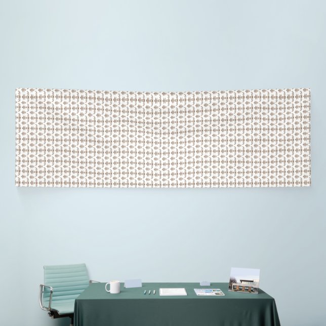 Lona Representación estética de una parte marrón y blan (Feria)